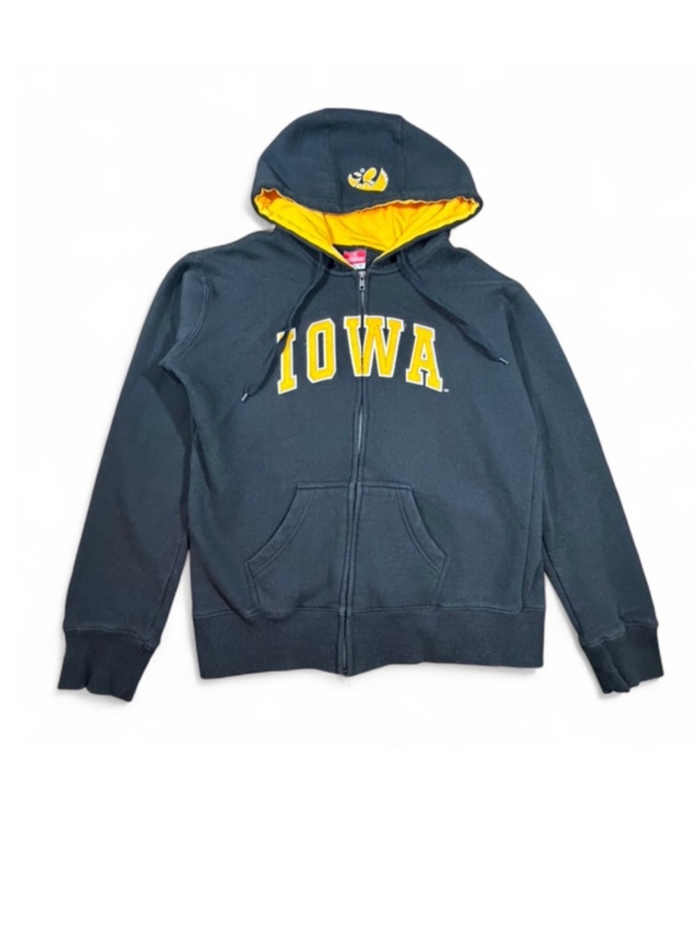 Colosseum Black and Yellow Athletic Hoodie